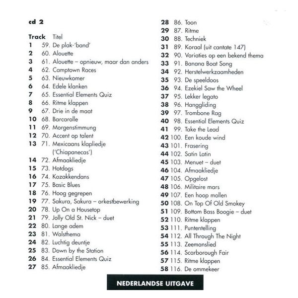 De Haske Essential Elements CD-Set 1