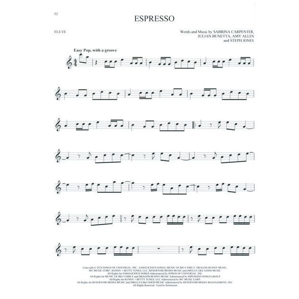 Hal Leonard 101 Top Hits for Flute