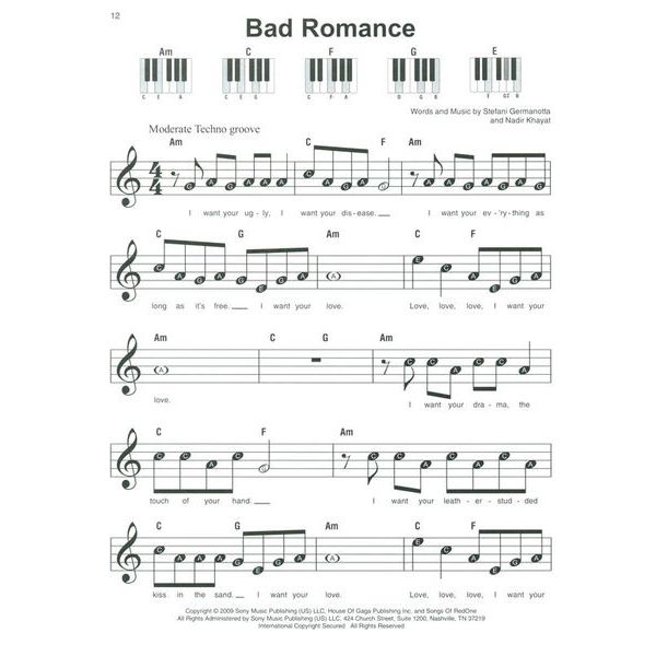 Hal Leonard Lady Gaga Super Easy