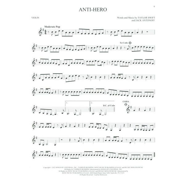 Hal Leonard 101 Top Hits for Violin