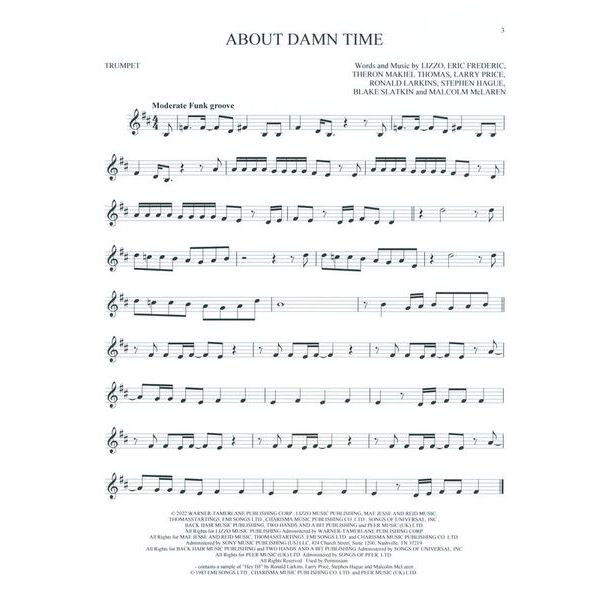 Hal Leonard 101 Top Hits for Trumpet