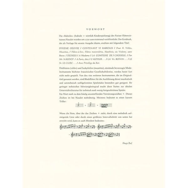 Schott Naudot Babioles op.10