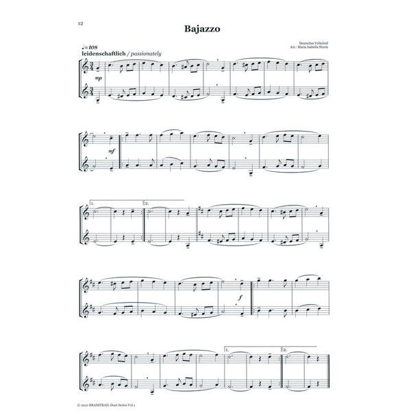 Brasstrail Duet Series 1 Treble Clef