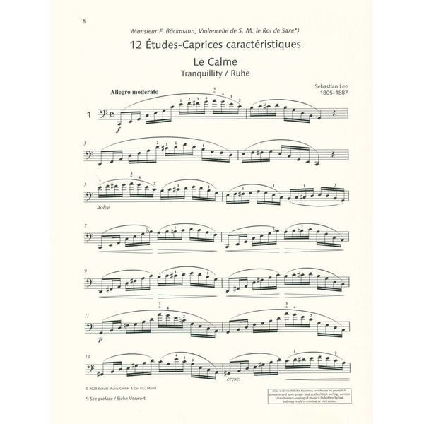 Schott Lee 12 Etudes-Caprices
