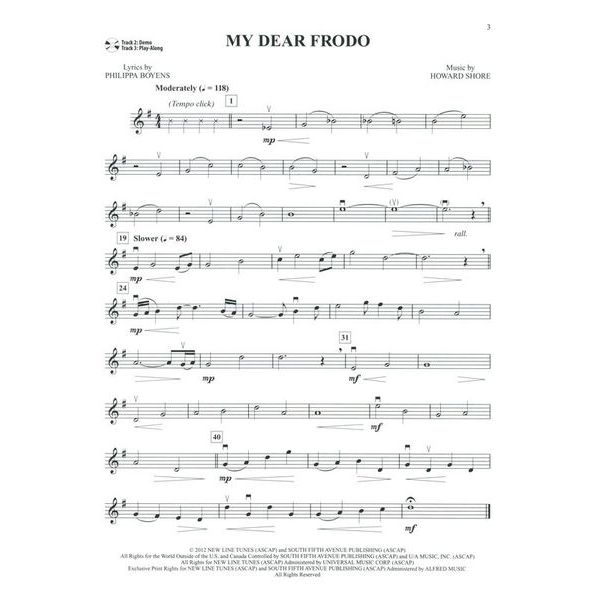 Alfred Music Publishing Hobbit Trilogy Violin