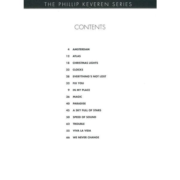 Hal Leonard Coldplay For Classical Piano