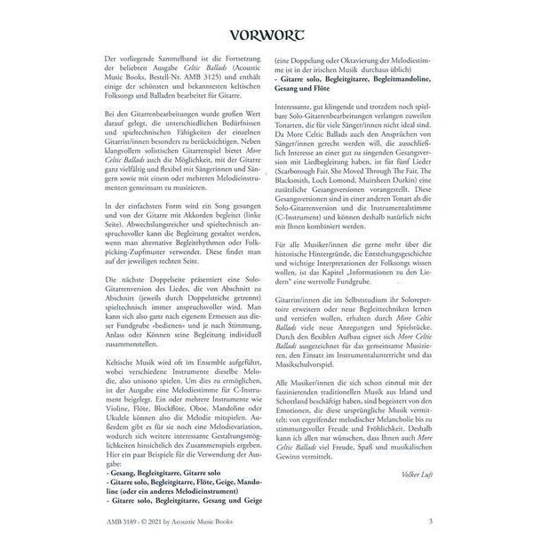 Acoustic Music Books More Celtic Ballads