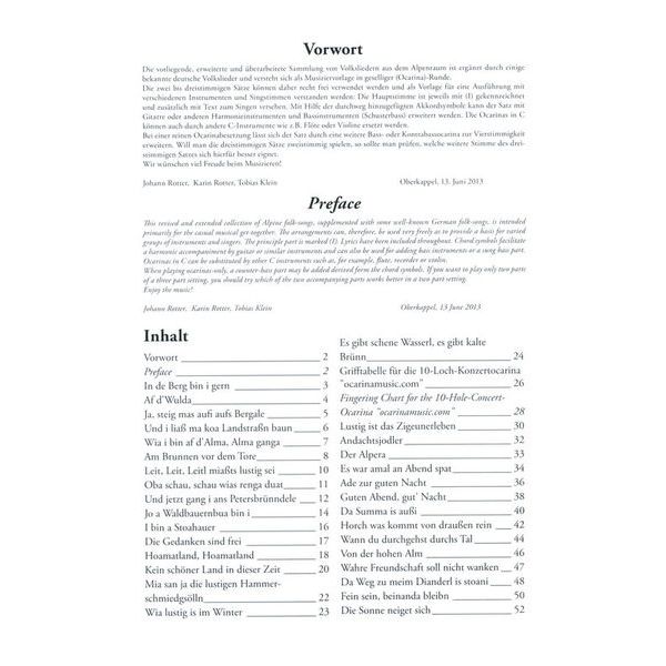 ocarinamusic Alpenlndische Volkslieder