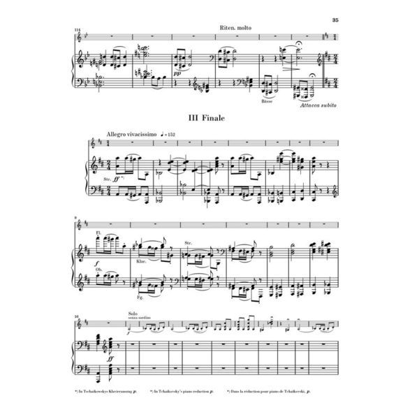 Henle Verlag Tschaikowsky Violinkonzert