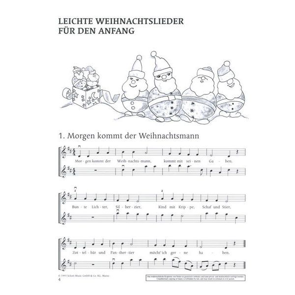 Schott Fröhliche Weihnachtslieder