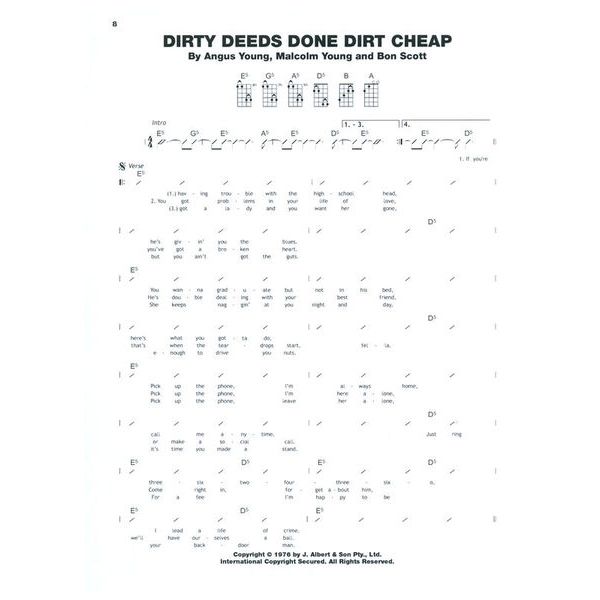 Hal Leonard AC/DC for Ukulele