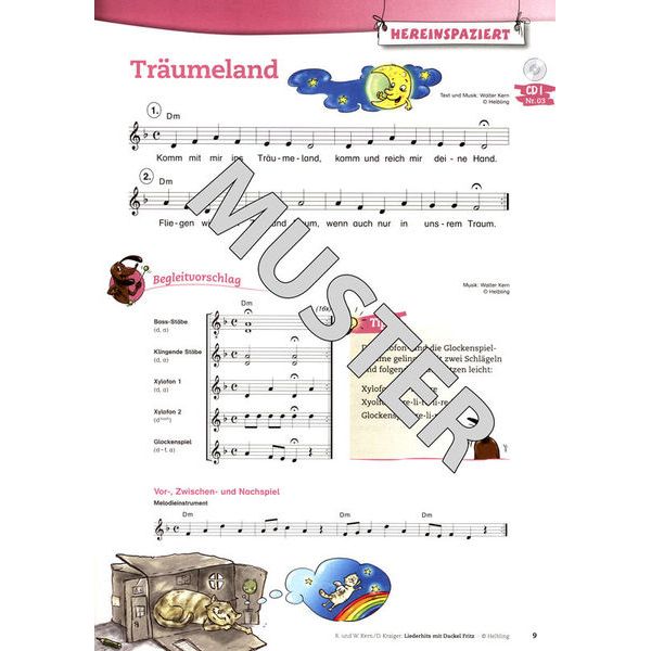 Helbling Verlag Liederhits mit Dackel Fritz