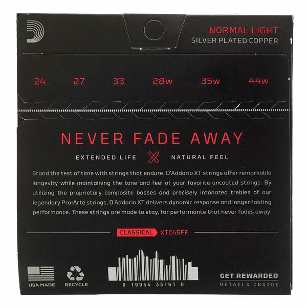 Daddario XTC45FF Classical Carbon