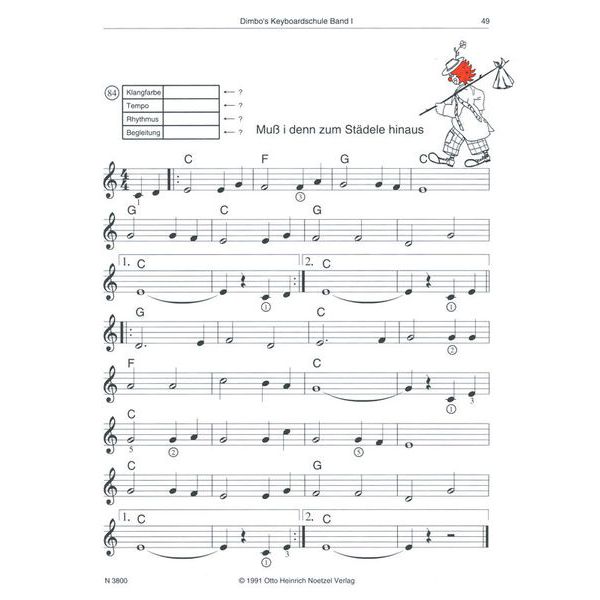 Heinrichshofen Verlag Dimbo's Keyboardschule 1