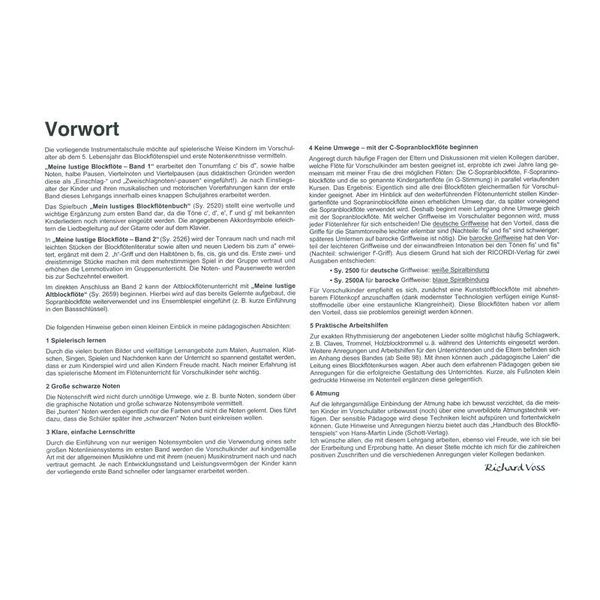 Ricordi Lustige Blockflöte 1 Deutsch