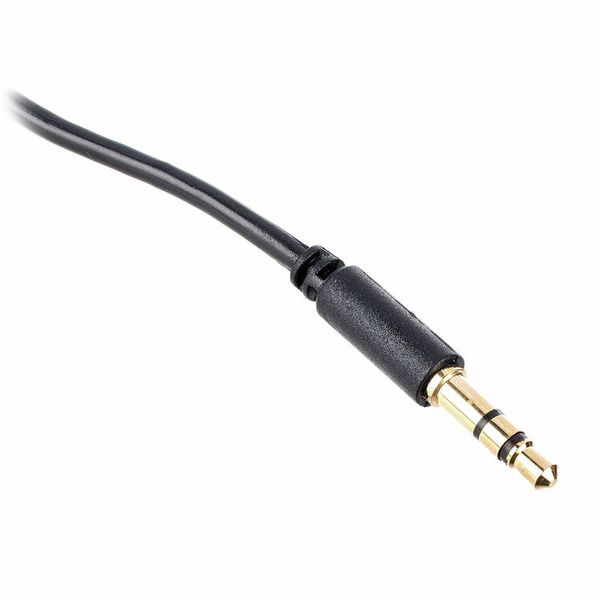 the sssnake Slim Line 3 Pin Jack 0,5m BK