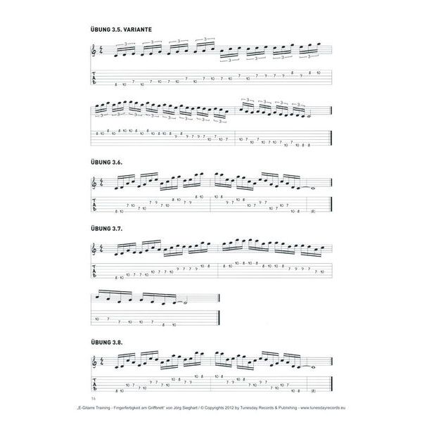 Tunesday Records Fingerfertigkeit am Griffbrett