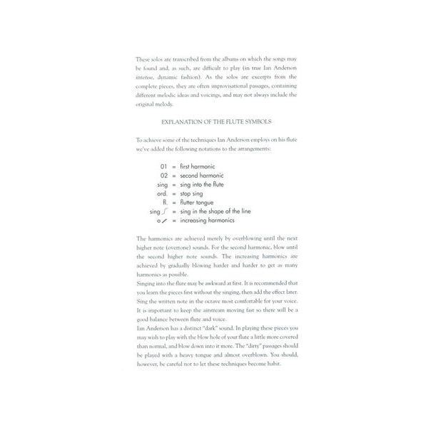 Hal Leonard Jethro Tull Flute Solos