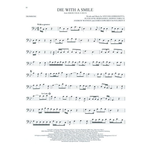 Hal Leonard 101 Top Hits for Trombone