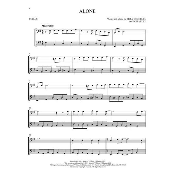 Hal Leonard Pop Classics For Two Cellos