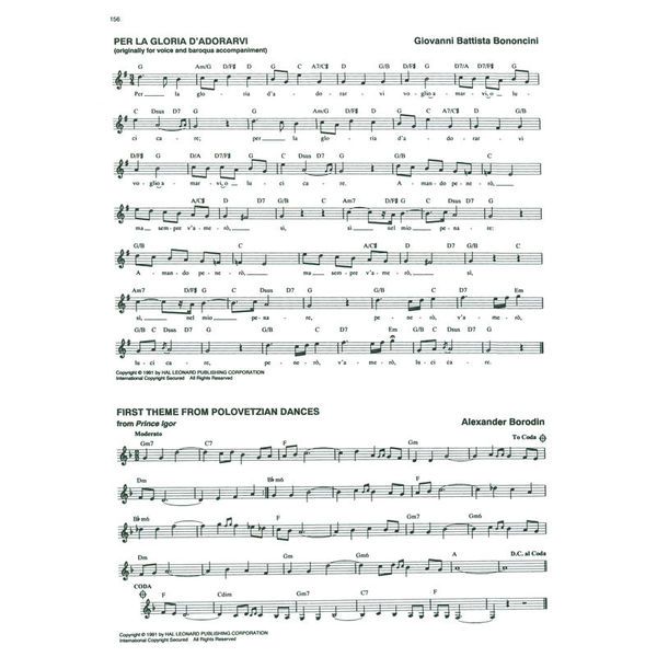 Hal Leonard Classical Fake Book