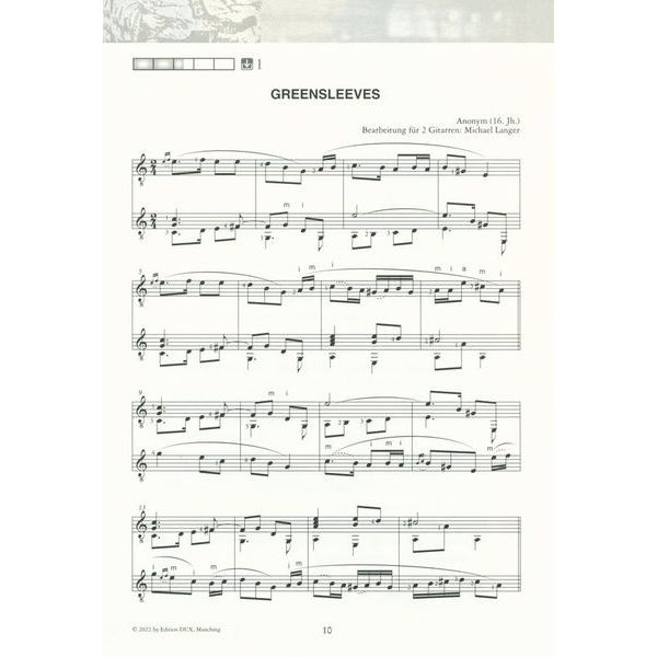 Edition Dux Saitenwege für zwei Gitarren 2