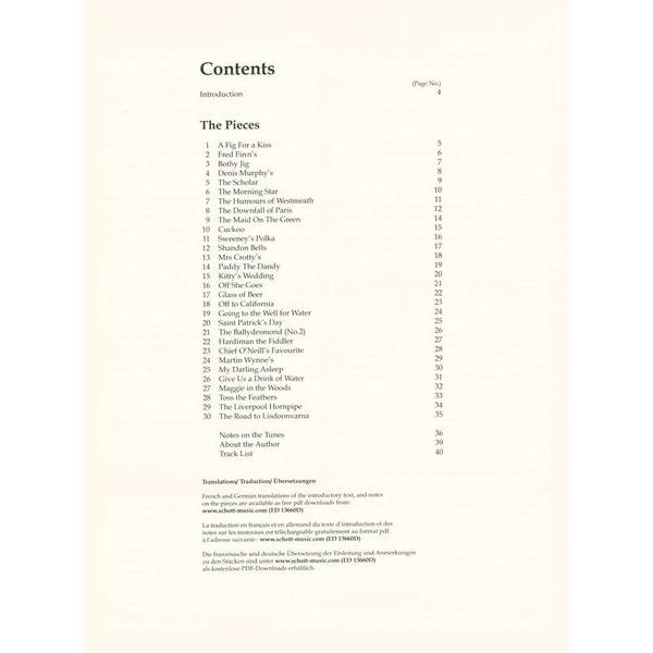 Schott Irish Folk Tunes Accordion