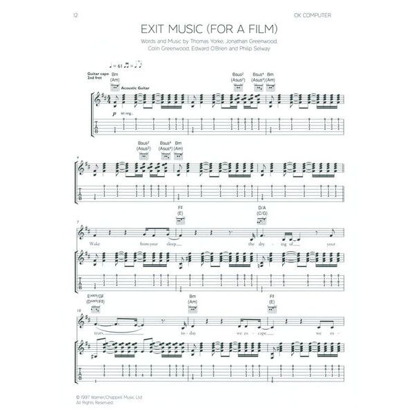 Faber Music Radiohead Acoustic Guitar