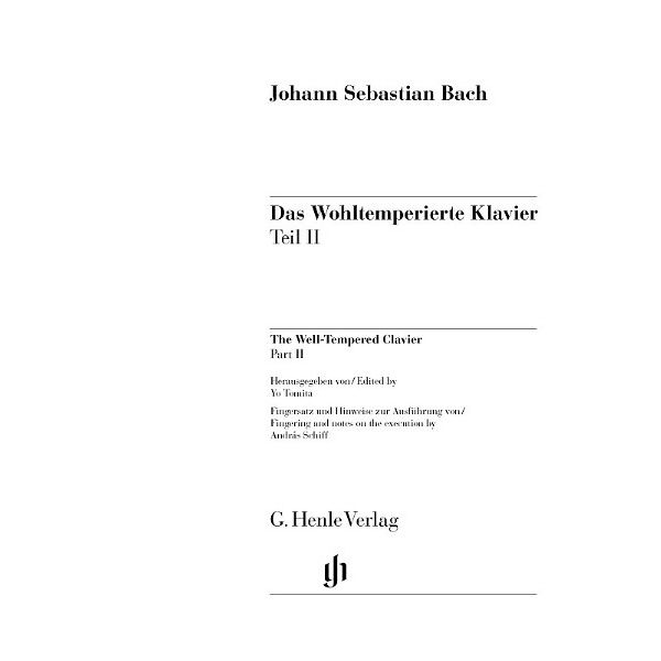 Henle Verlag Bach Wohltemperiert Klavier II