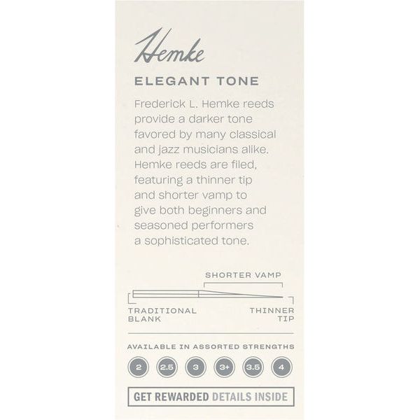 DAddario Woodwinds Hemke Alto Saxophone 3.0