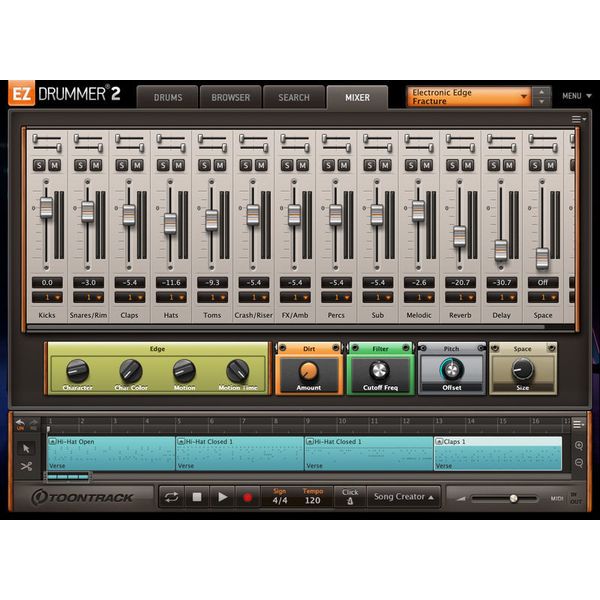 Toontrack EZX Electronic Edge