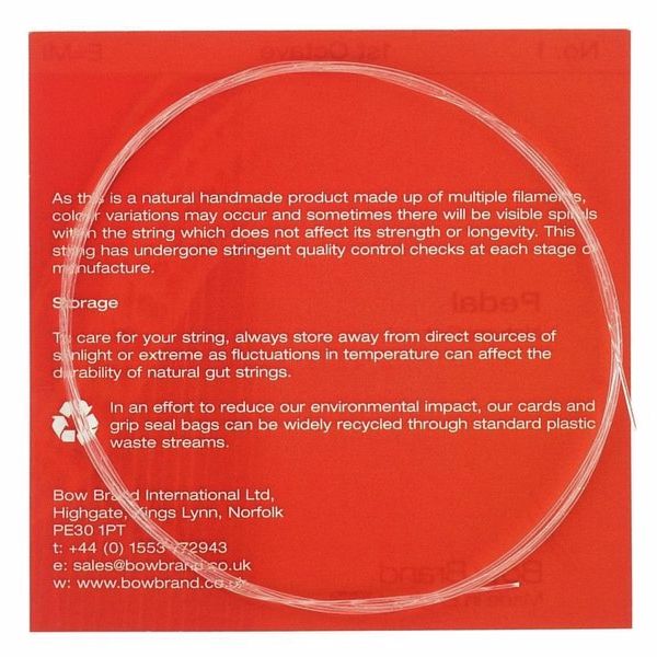 Bow Brand Pedal Natural Gut 1st E No.1