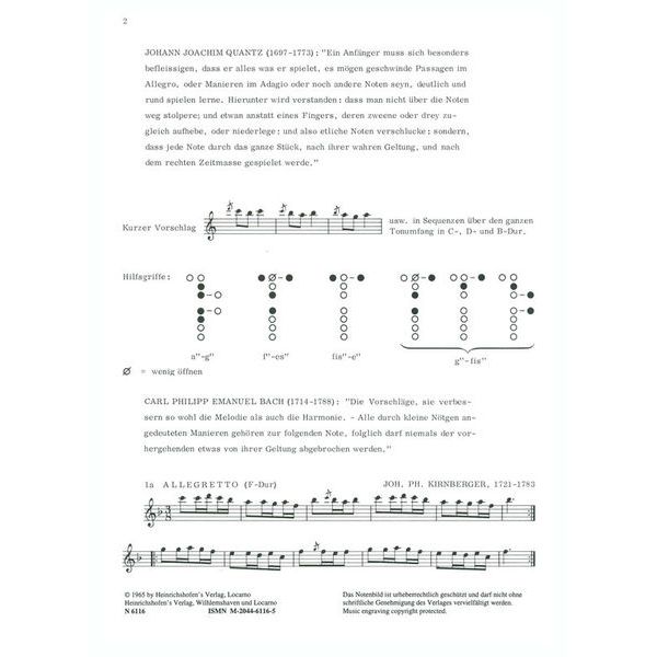 Heinrichshofen Verlag Etüden for Altflöte