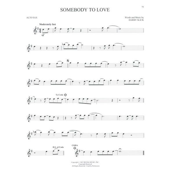 Hal Leonard Greatest Songs Of Rock A-Sax