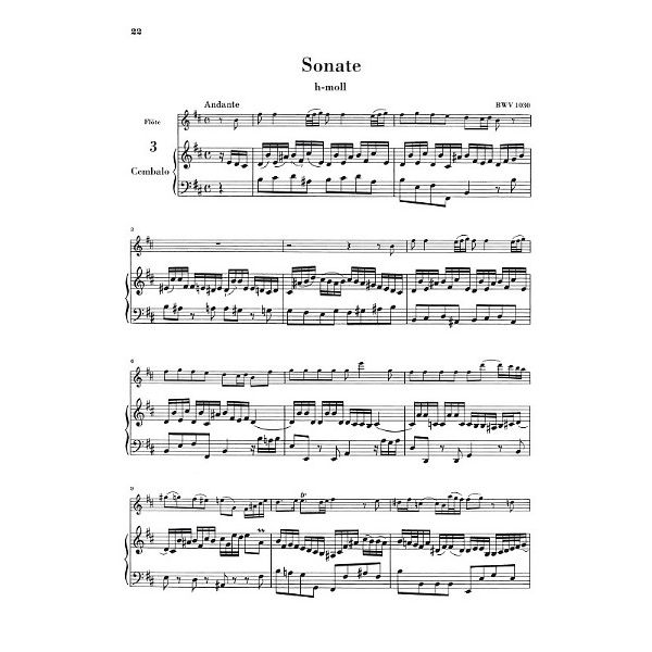 Henle Verlag Bach Flötensonaten 1