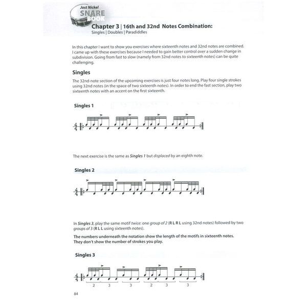 Alfred Music Publishing Jost Nickel's Snare Book Engl.