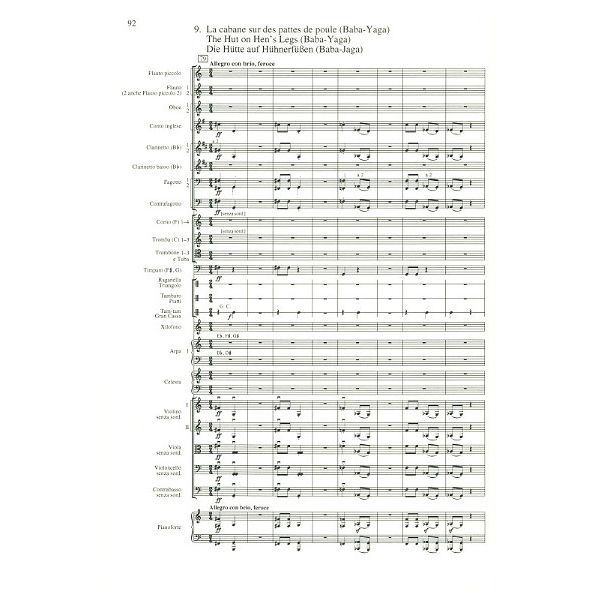 Edition Eulenburg Mussorgski Bilder Ausstellung