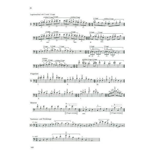 Heinrichshofen Verlag Lagenstudien for Violoncello 1