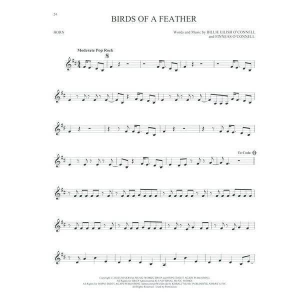 Hal Leonard 101 Top Hits for Horn