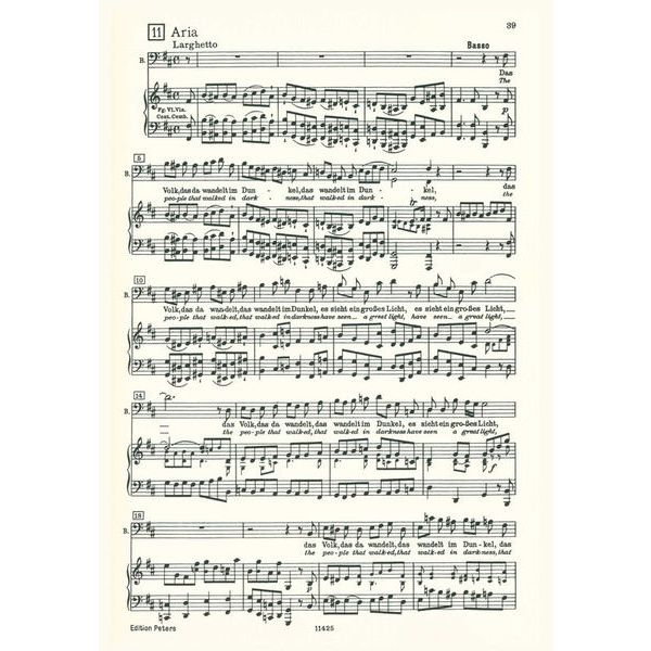 Edition Peters Hndel Der Messias HWV56