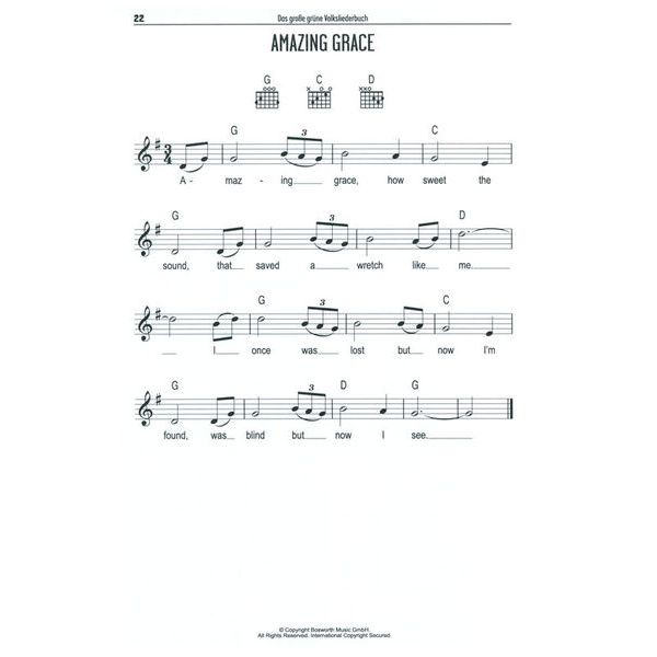 Bosworth Das Volksliederbuch Gitarre