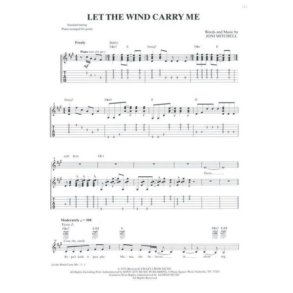 Alfred Music Publishing Joni Mitchell Complete So Far