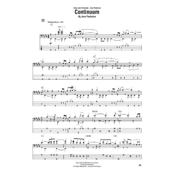 Hal Leonard Jaco Pastorius Omnibook