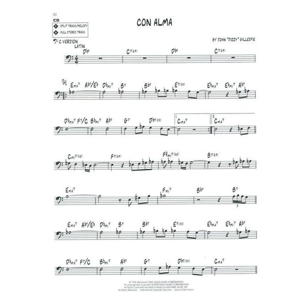 Hal Leonard Jazz Play-Along D. Gillespie