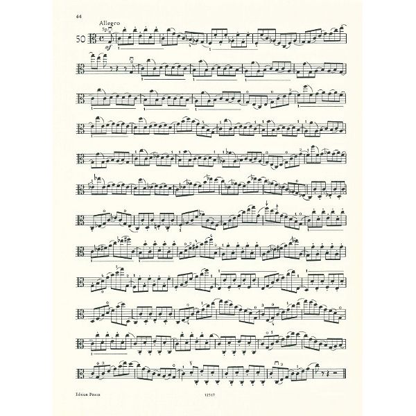 Edition Peters Wohlfahrt 60 Etüden Viola