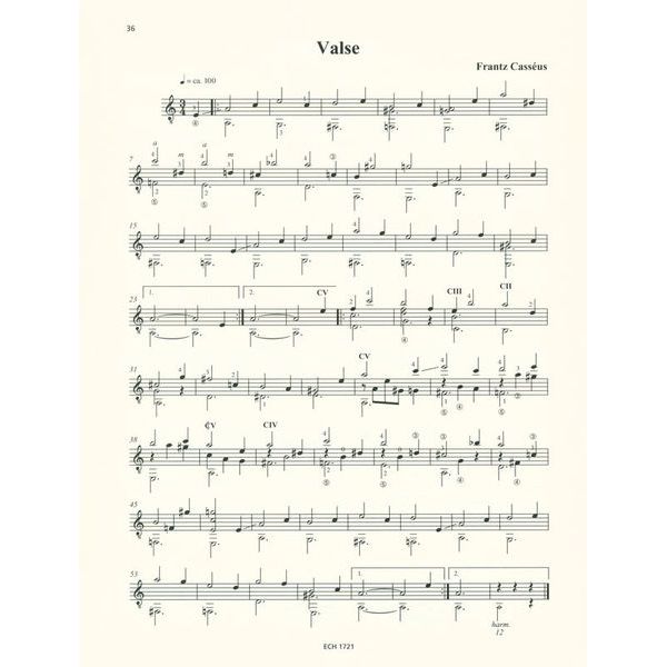 Edition Chanterelle Casseus Gitarrenwerke