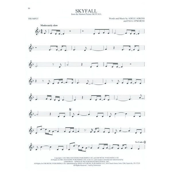 Hal Leonard 101 Movie Hits for Trumpet