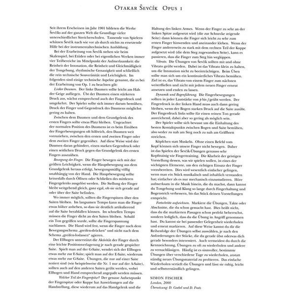 Bosworth Sevcik Violin Studies op.1 /1