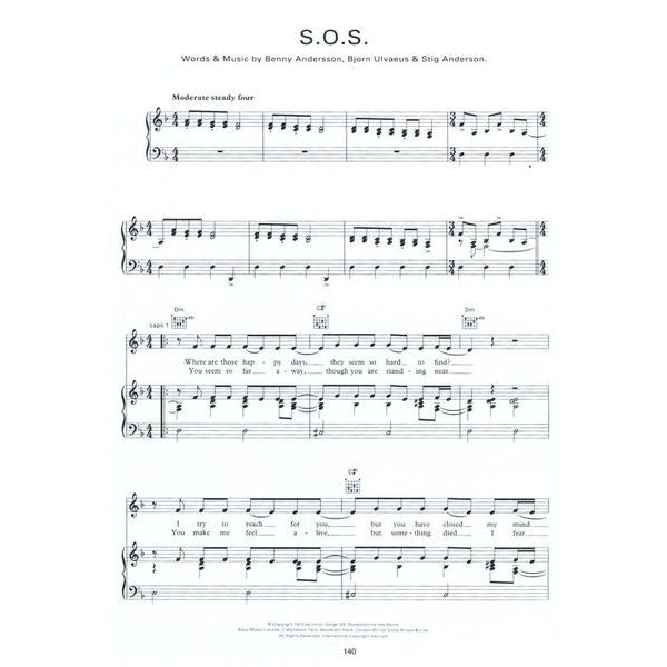 Music Sales The Very Best Of Abba