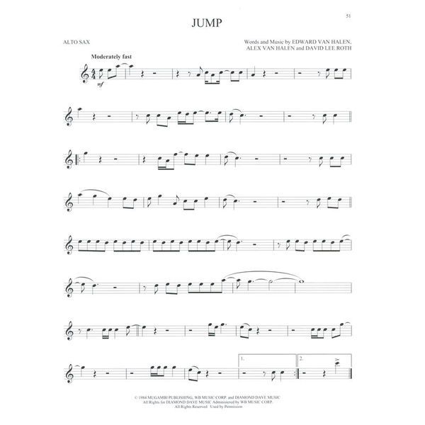 Hal Leonard Greatest Songs Of Rock A-Sax